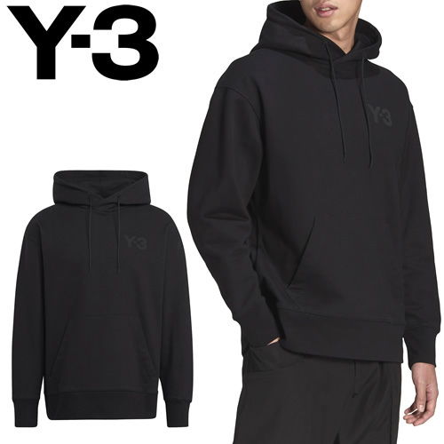 Y-3 ワイスリー ヨウジヤマモト adidas パーカー プルオーバーパーカー M クラシック チェスト ロゴ フーディ メンズ ロゴ  オーバーサイズ ブランド 黒 ブラック