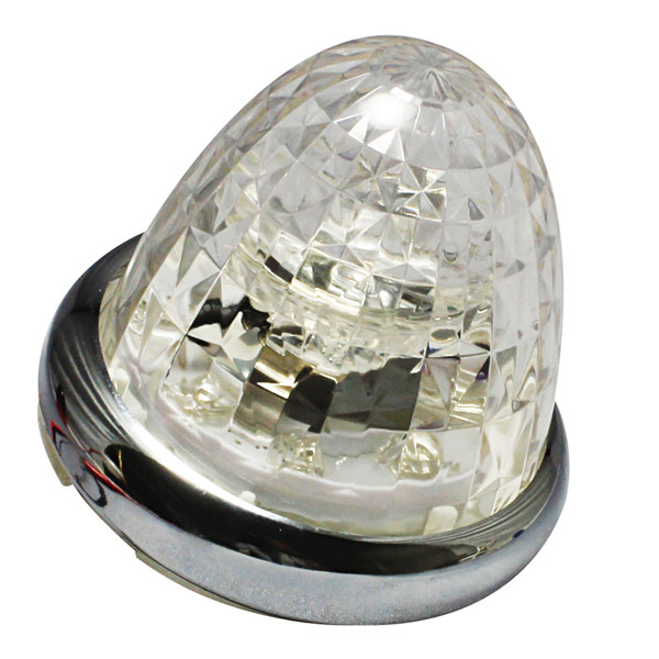 超流星マーカー CE-167 クリアレンズ/LEDホワイト 槌屋ヤック 12V/24V共用 トラック LEDマーカーランプ