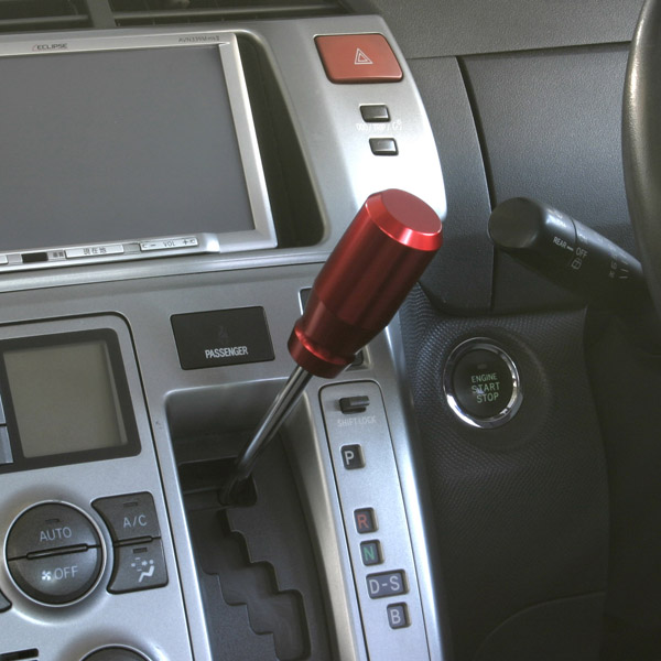 アルミショートノブ ブラック/レッド/チタンカラー 8mm/10mm/12mm