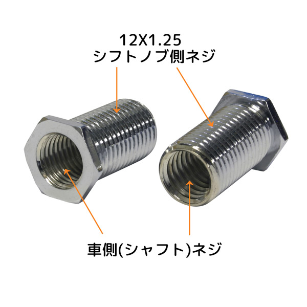 ジョッキーシフトノブネジ山M12-1.75 ジョッキーシフトノブネジ山M12 1.75 - メルカリ