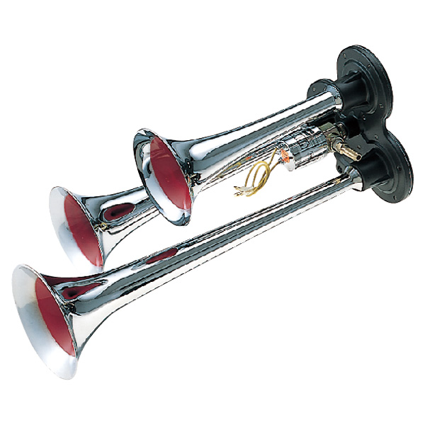 ロング3連ホーン350 YN-670L 24V 505847 JET INOUE(ジェットイノウエ) トラック クロームメッキ