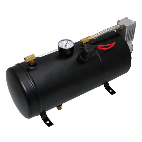 ホーンメイト 12V用 コンプレッサー機能付きエアータンク3L(3リットル)  505910 JET INOUE(ジェットイノウエ) エアホーン用タンク＆コンプレッサー