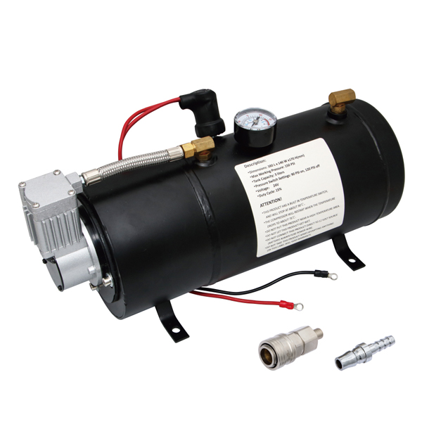 ホーンメイト 12V用 コンプレッサー機能付きエアータンク3L(3リットル)  505910 JET INOUE(ジェットイノウエ) エアホーン用タンク＆コンプレッサー