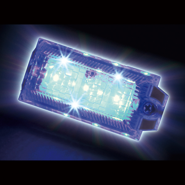ハイパワーミニフラットマーカーランプNEO クリアレンズ仕様 534541 クリアレンズ/ブルーLED ジェットイノウエ(JET INOUE) LEDマーカーランプ