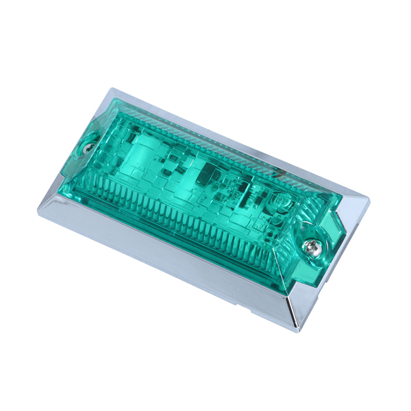 ジェットイノウエ　ハイパワーミニフラットマーカーランプ グリーン 16個 ジェットイノウエ LED マーカーランプ ハイパワーミニフラットマーカー