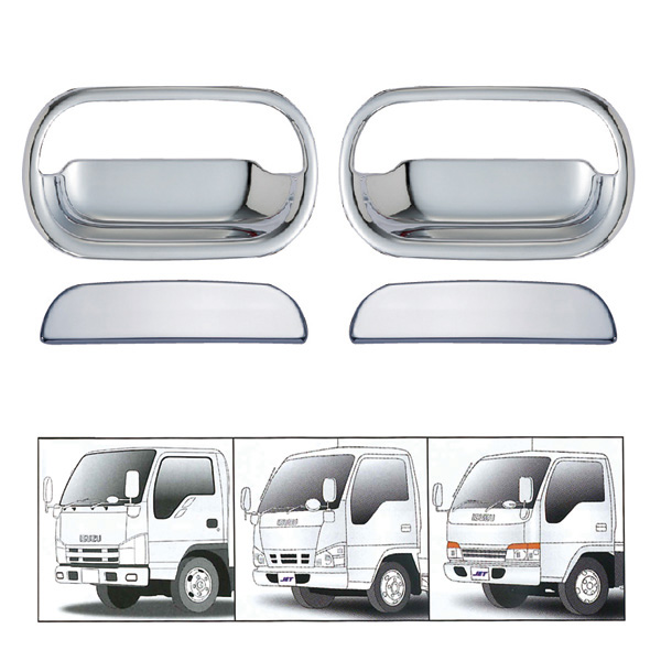 ドアハンドルガーニッシュ NEWエルフ/超低PMエルフ/07エルフローキャブ（H5/7〜）用 左右セット 572210 JET INOUE(ジェットイノウエ)