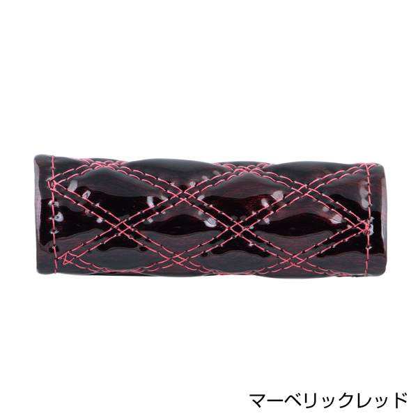 モコモコハンドブレーキカバー マーベリックレッド594493 JET INOUE(ジェットイノウエ) ダブルステッチ 長さ約120mm 汎用品