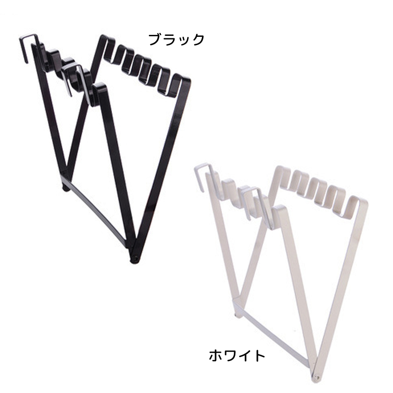 キッチン ゴミ袋ホルダー レジ袋ハンガー 1個入り ごみ袋スタンド 折り畳み式 ポリ袋掛け レジ袋掛け シンク下扉に 台所 キッチン