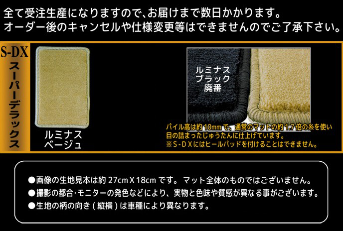 フロアマットエリシオン H16/5〜H24/5 8人乗り 型式:RR1/2/3/4 :GSM04