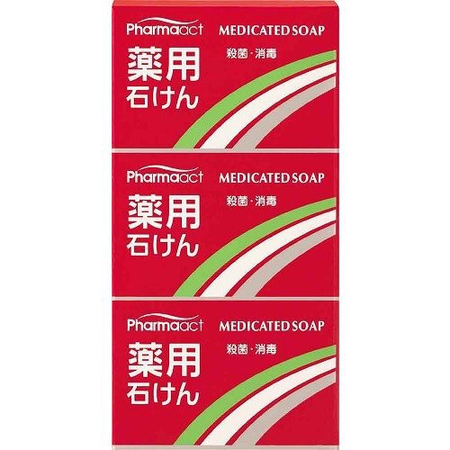 熊野油脂 ファーマアクト 薬用 石けん 3個パック
