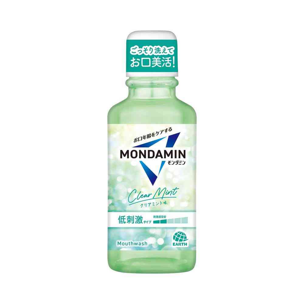 アース製薬 モンダミン クリアミント 100ml  洗口液 口臭予防 オーラルケア ミニボトル 旅行