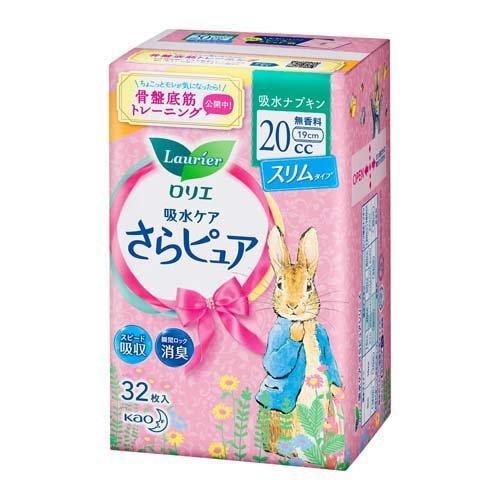 花王 ロリエ さらピュア スリムタイプ 20cc 吸水ナプキン 32枚入 やさしい 生理用品 安心