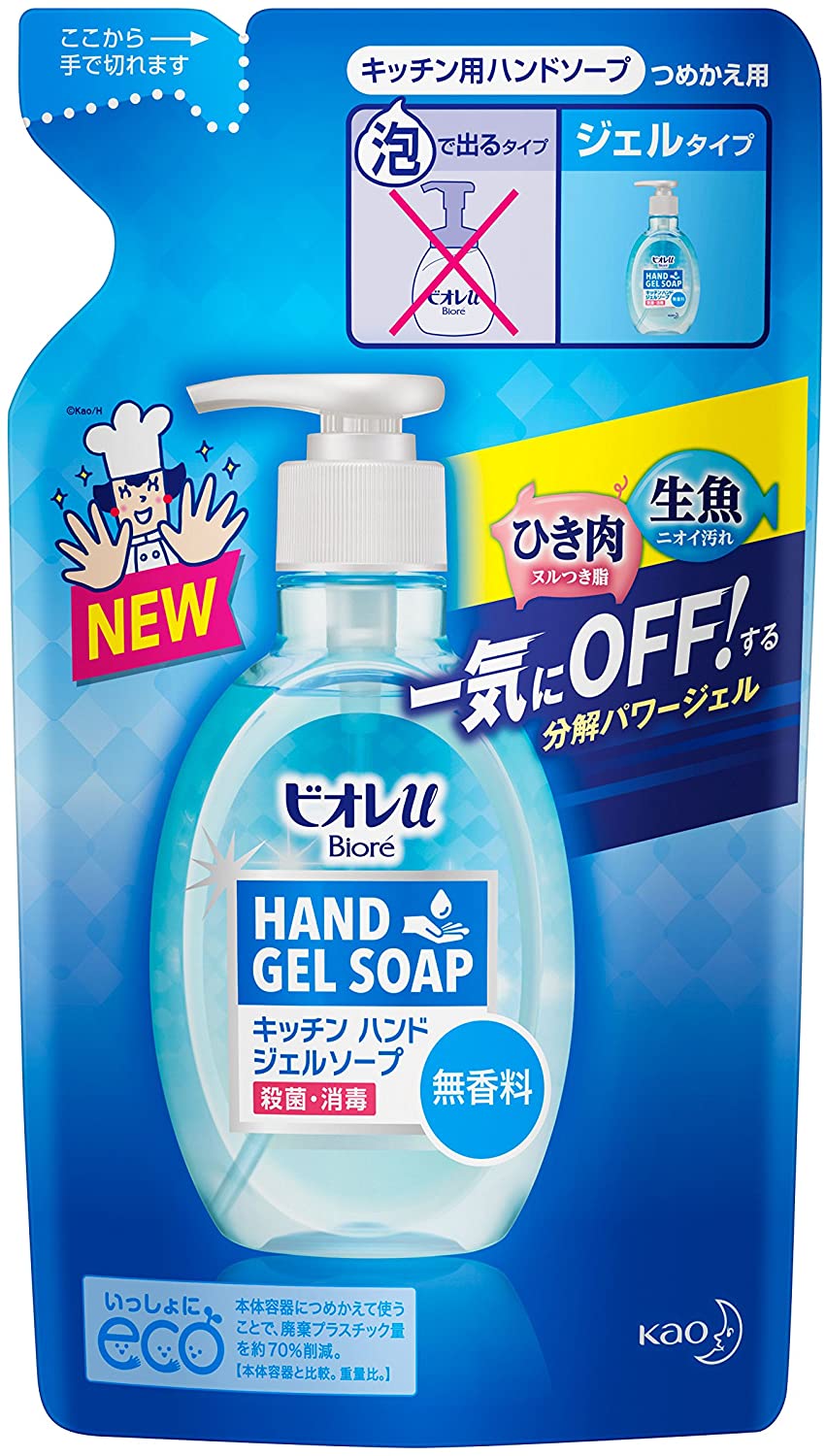 Yahoo! Yahoo!ショッピング(ヤフー ショッピング)ビオレu キッチンハンドジェルソープ 無香料 詰替（200ml）