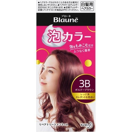 【医薬部外品】ブローネ 泡カラー 3B ボルドーブラウン 1セット ヘアカラー 髪染め 白髪染め 白髪用 自宅染め 泡｜maidora