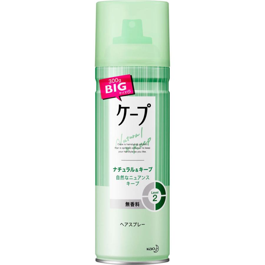 花王 ケープ ナチュラル＆キープ 無香料 300g ヘアスプレー   ヘアケア スタイリング  スタイリング剤