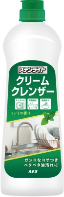 カネヨ石鹸 ステンライト クリームクレンザー ミントの香り 400g 日用品   台所用品