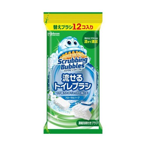 ＳＢ流せるトイレブラシフローラルソープ替１２個 | 