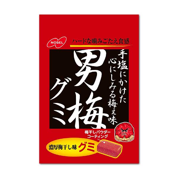 男梅グミ 38g × 6個 お菓子 グミ 梅 ウメ ガム｜maidora