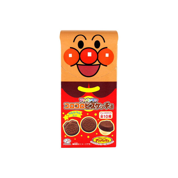 不二家 アンパンマンコロコロビスケッチョ 34g × 10個 お菓子