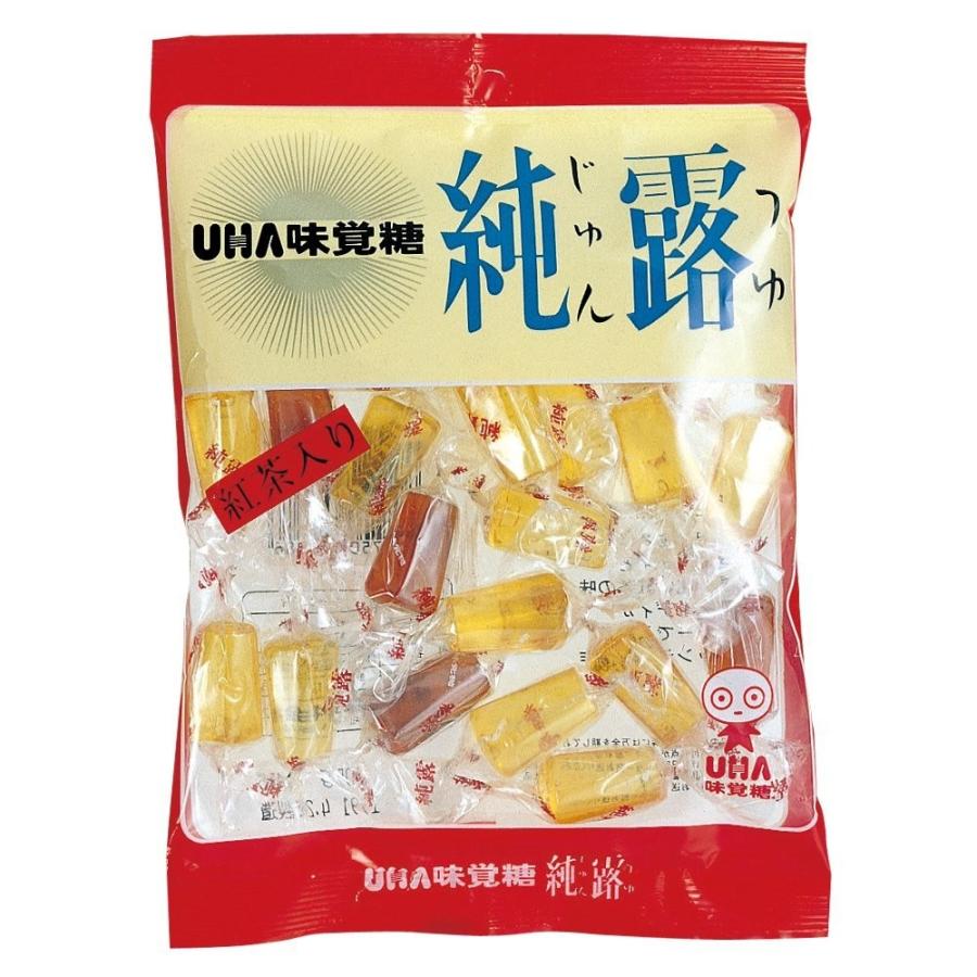 UHA味覚糖 純露 120g × 6個 懐かしの味 べっこう 紅茶 飴｜maidora