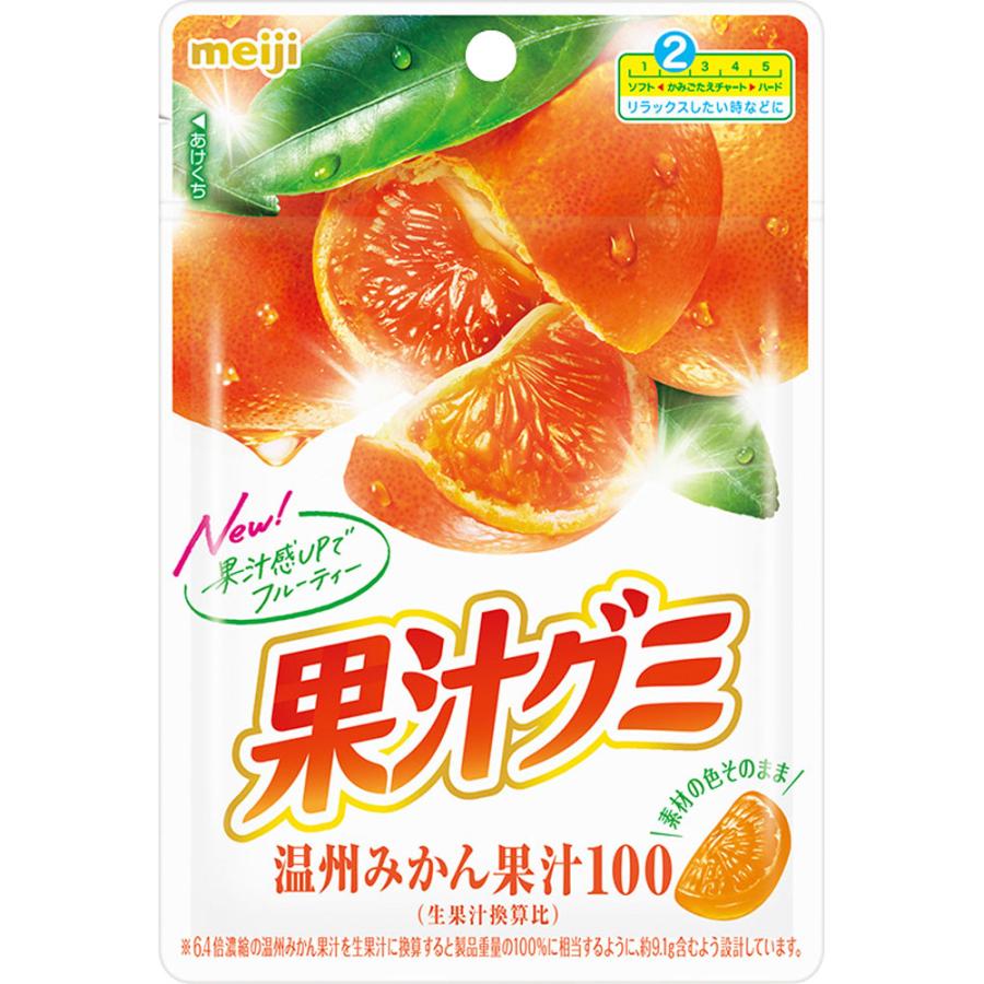 明治 果汁グミ 温州みかん(54g) × 10個 グミ お菓子｜maidora