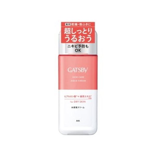 マンダム ギャツビー 薬用スキンケアアクアクリーム 200ml 男性用   メンズフェイスクリーム    ヒアルロン酸  ニキビ｜maidora