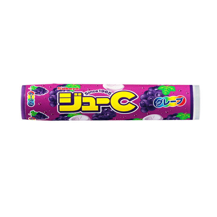 ジューC グレープ 15粒  × 10個 お菓子 ラムネ ジューシー  清涼菓子｜maidora