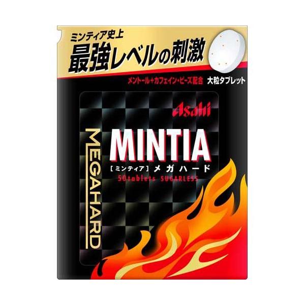 アサヒ ミンティア ( MINTIA ) メガハード 50粒  × 4個 眠気 タブレット   口臭清涼剤｜maidora