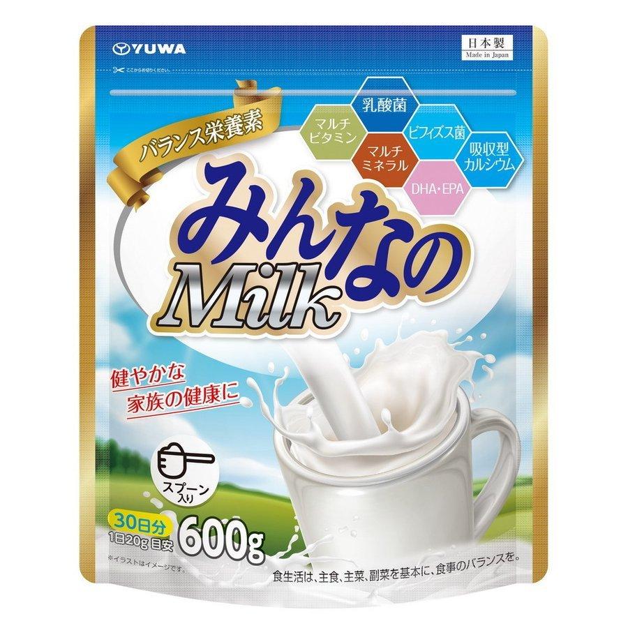 みんなのミルク 30日分 ６００ｇ 成人向 粉ミルク 健康維持 食生活改善｜maidora