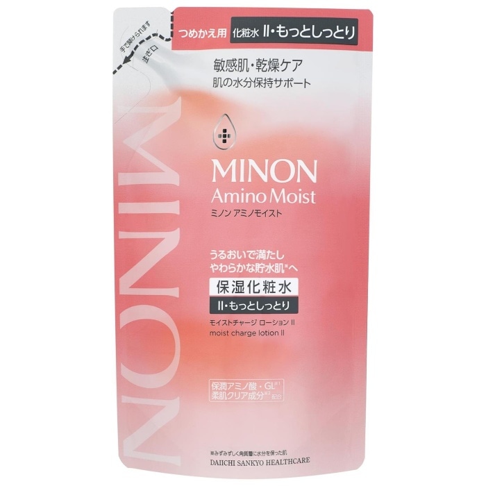 第一三共 ミノン アミノモイスト モイストチャージ ローション II もっとしっとりタイプ　つめかえ用130ml 敏感肌 化粧水 乾燥肌 保湿化粧水