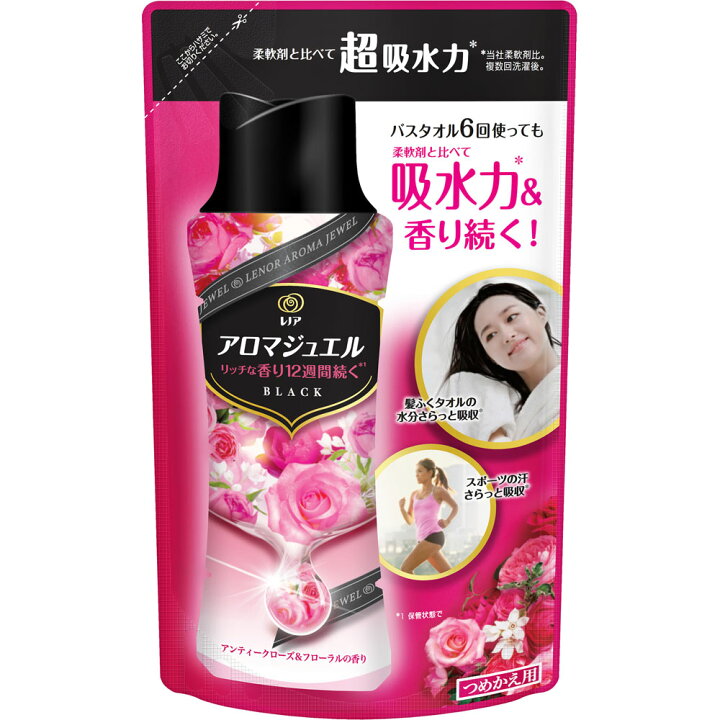 Yahoo! Yahoo!ショッピング(ヤフー ショッピング)P&G レノア ハピネス アロマジュエル 香り付け専用ビーズ アンティークローズ＆フローラル 詰め替え 365mL 消臭 香り付け  香りづけ  フレグランス 香り