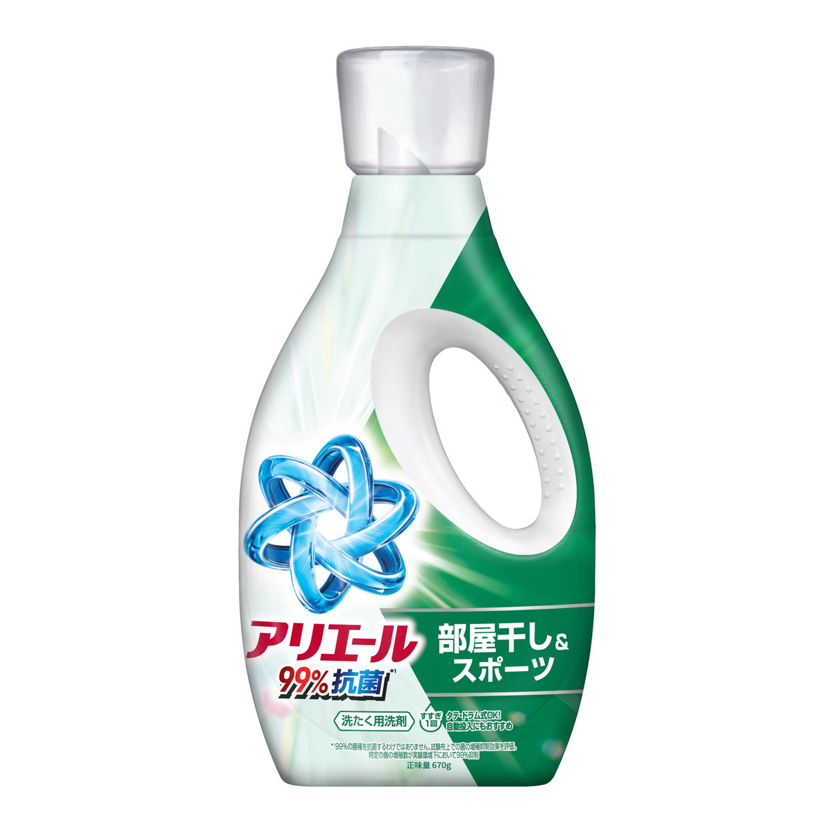 P&amp;G アリエールジェル部屋干し&amp;スポーツ 本体 670g 漂白剤なし ゾンビ臭 部屋干し 超消臭 洗濯用洗剤