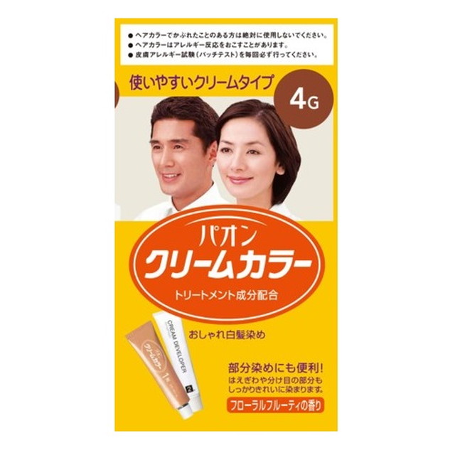 シュワルツコフ ヘンケル パオン クリームカラー4-G 自然な栗色 白髪染め用ヘアカラー 白髪染め  ヘアカラー チューブ式 おしゃれ白髪染め クリームカラー｜maidora