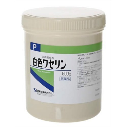 【第3類医薬品】日本薬局方 白色ワセリン 500g【手足のヒビ アカギレ 皮膚のあれ その他皮膚の保護 乾燥肌】｜maidora