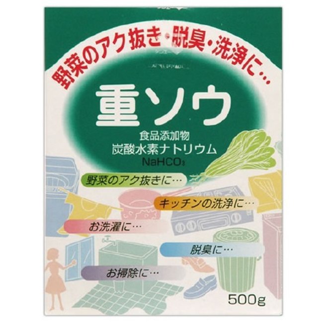 Yahoo! Yahoo!ショッピング(ヤフー ショッピング)重ソウ 500g［重曹］ 炭酸水素ナトリウム 冷蔵庫 生ごみ 脱臭 キッチン 洗浄 お掃除 お洗濯
