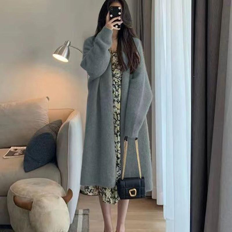 カーディガン ニット レディース 厚手 ニットカーディガン リブ 暖かい 長袖 セーター 体型カバー 秋服 ロング 羽織り アウター 春秋冬 編み上げ カジュアル カーディガン ニット レディース 厚手 ニットカーディガン リブ