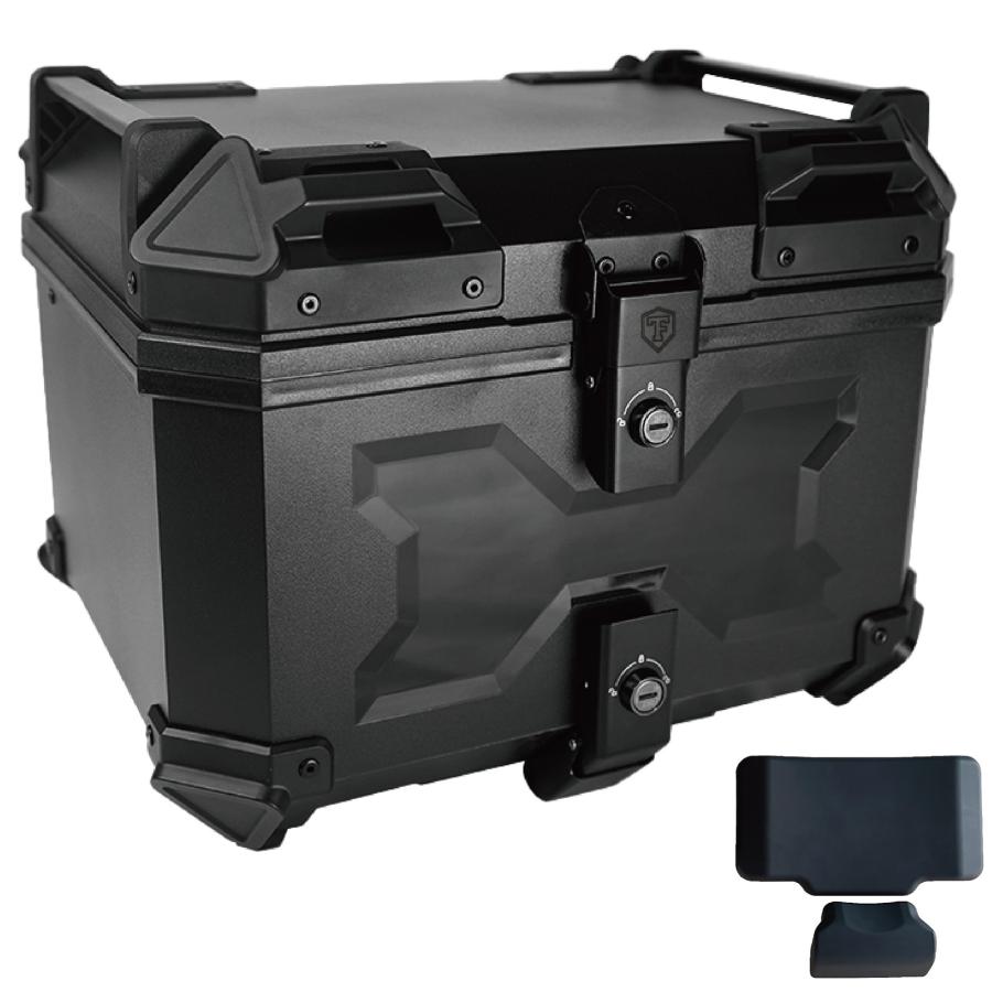 リアボックス 45L 背もたれ abs バイク 白 トップケース バイクリア