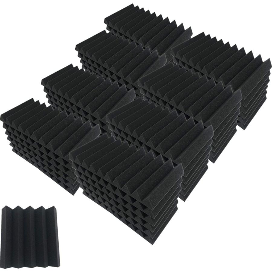 吸音材　ブラック　各色　96枚　壁　防音　消音　テープ　ウレタン　スポンジ　騒音対策