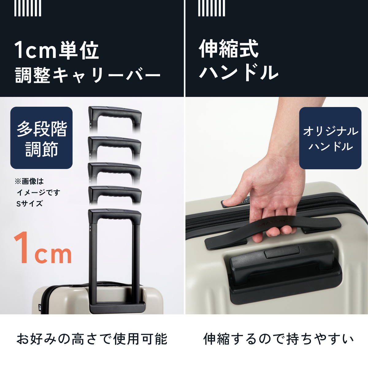 MAIMO 超軽量 静音 スーツケース COLOR YOU キャスター交換可能