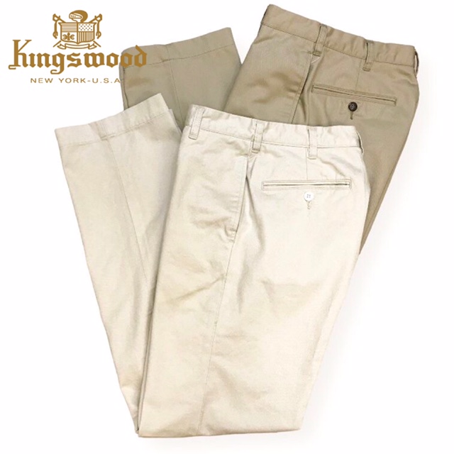 送料無料 KINGSWOOD【キングスウッド】TROUSERS KHK STONE トラウザーズ カーキ ストーン パンツ メンズ(男性用)【smtb-m】