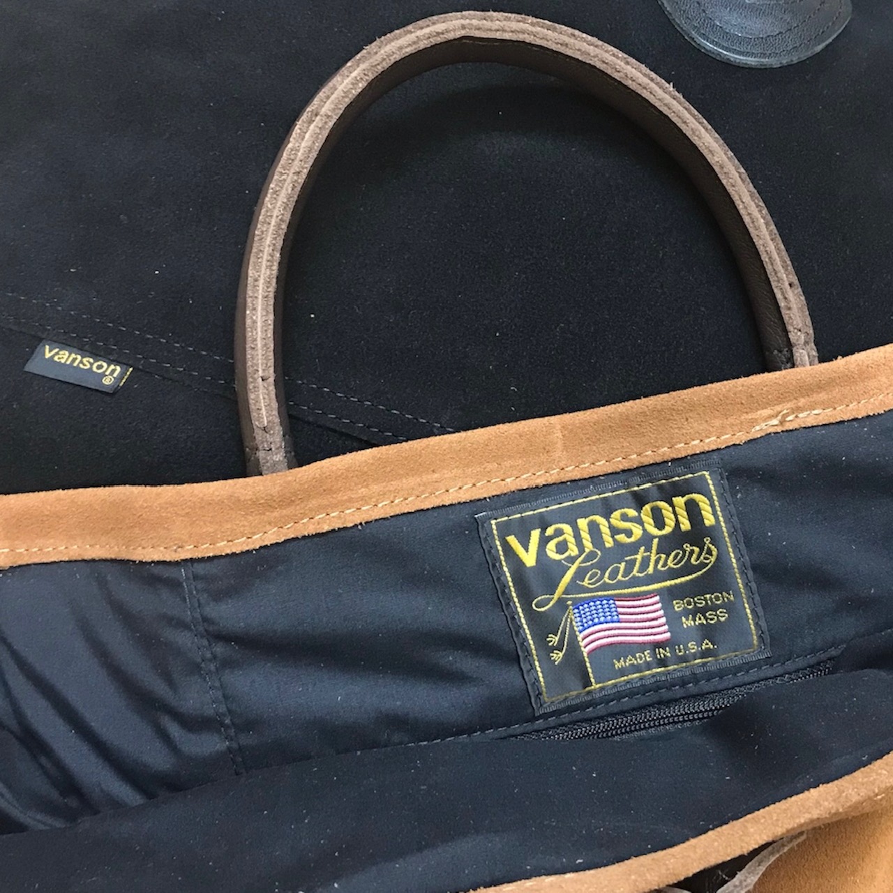 アメリカ製 送料無料 VANSON【バンソン】SUEDE TOTE ショートハンドル スエードトートバッグ メンズ レディース  (男女兼用)【smtb-m】