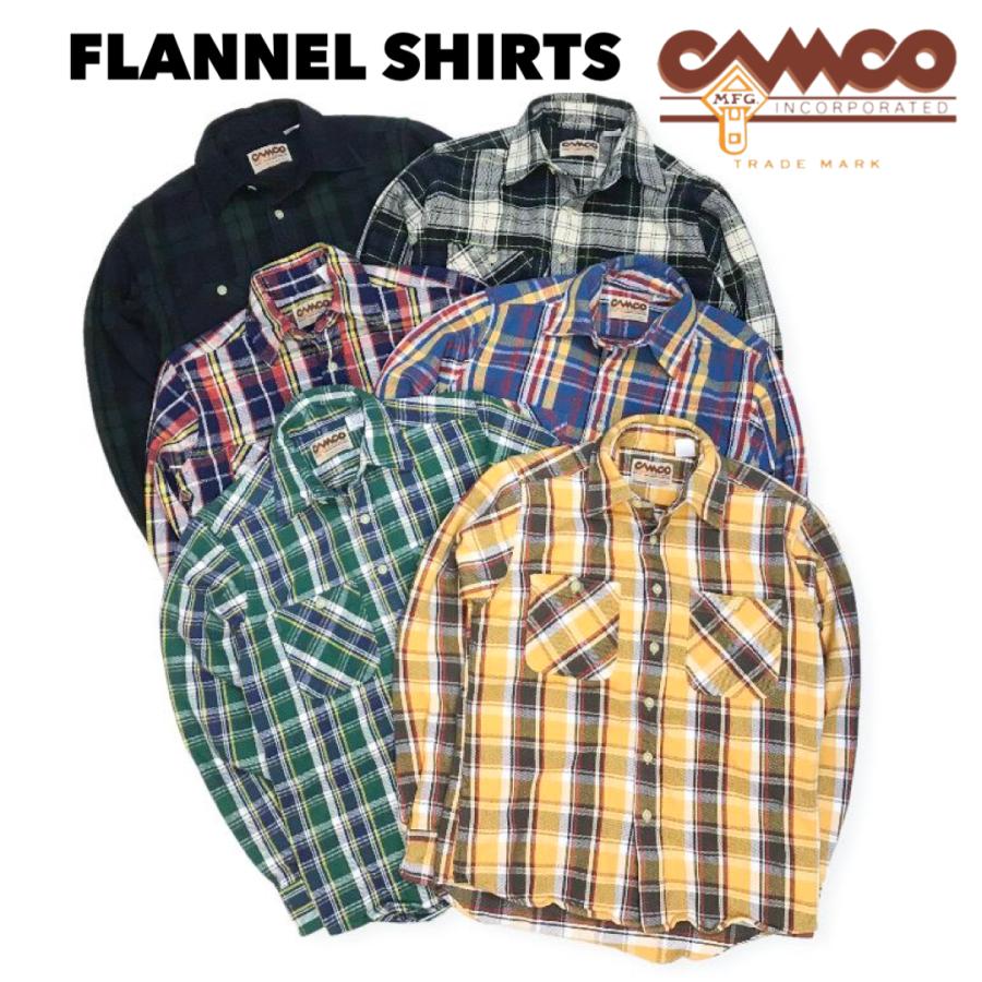 ※代引き不可 ★セール★ 送料無料  CAMCO【カムコ】2 FLANNEL L/S 厚手 ヘビーウェイト フランネルシャツ ネルシャツ チェックシャツ 長袖シャツ｜maine1988