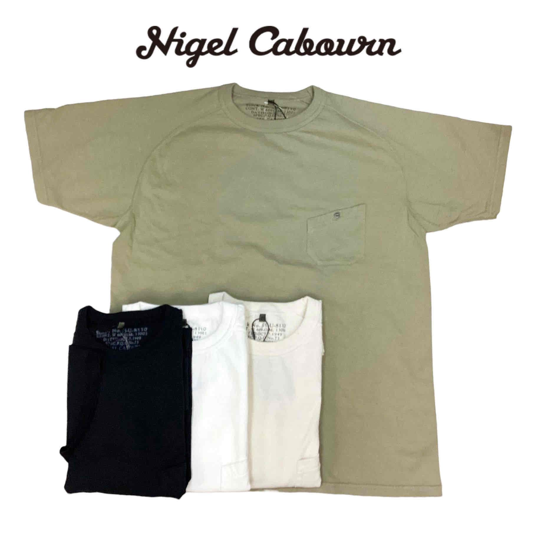 送料無料 NIGEL CABOURN【ナイジェルケーボン】BASIC TEE ポケットTシャツ メンズ(男性用)【smtb-m】｜maine1988