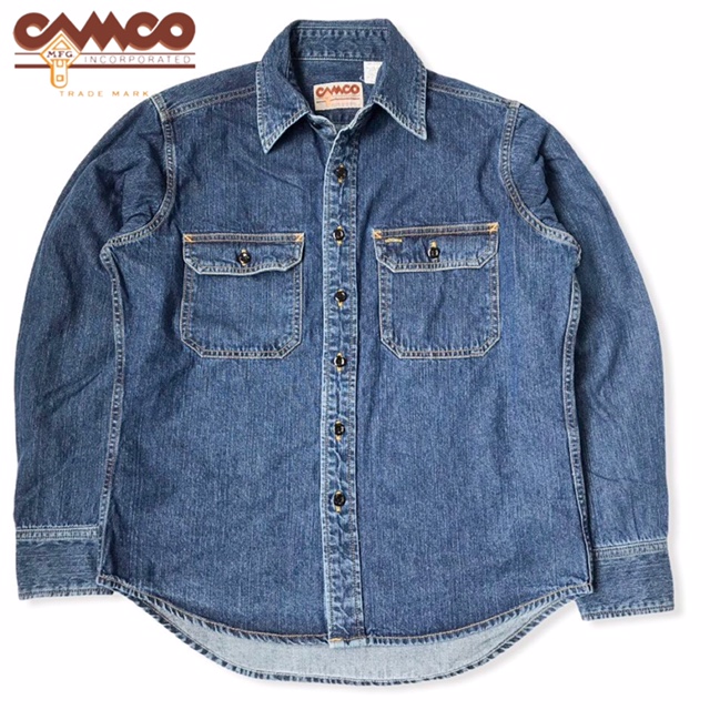 カムコ　CAMCO デニム　シャツ　メンズ　Mサイズ 送料無料 CAMCO【カムコ】WASHED DENIM L/S 長袖 ウォッシュド