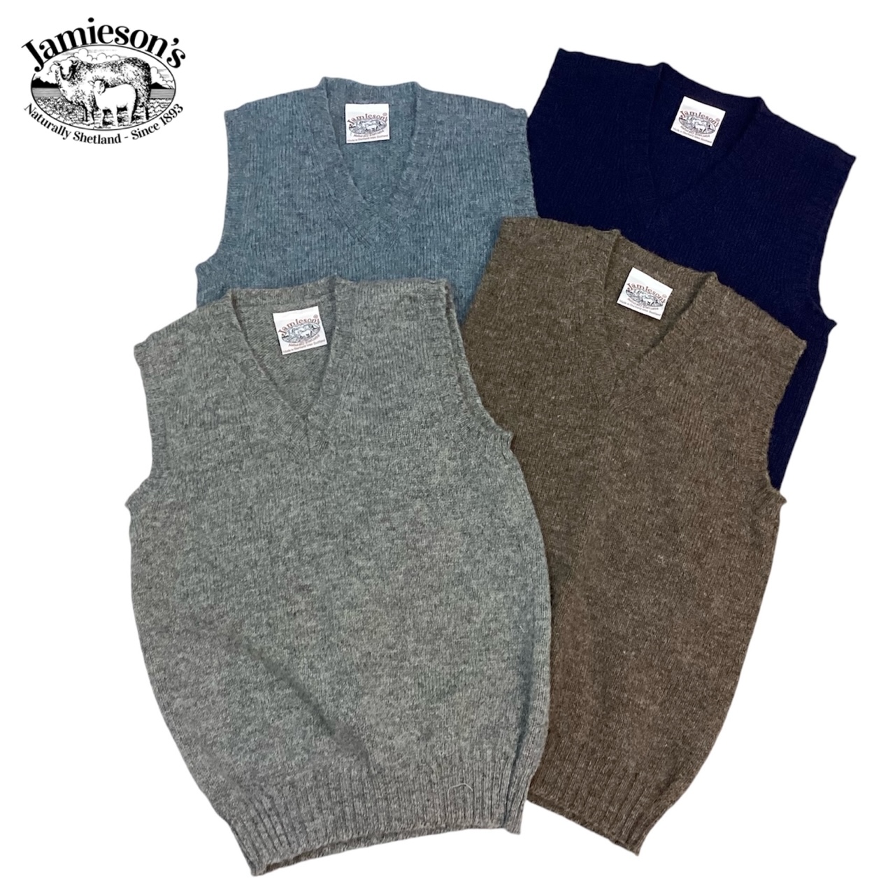 スコットランド製 送料無料 JAMIESON'S【ジャミーソンズ】VEST
