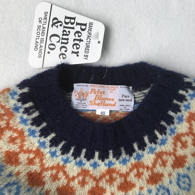 スコットランド製 送料無料 PETER BLANCE【ピーターバランス】FAIRISLE