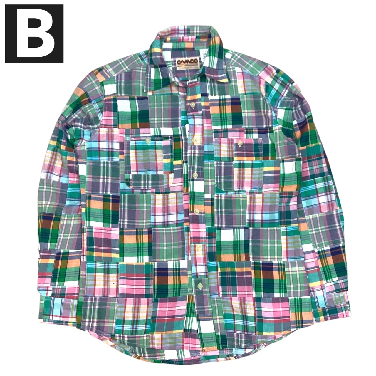 送料無料 CAMCO【カムコ】2 WORK PATCH L/S 長袖 パッチワーク