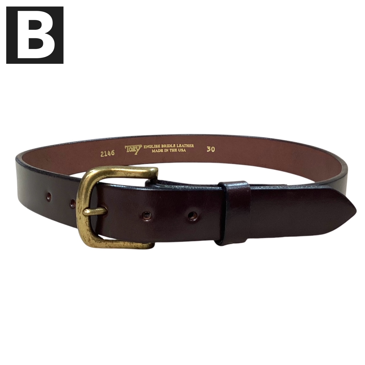 アメリカ製 送料無料 TORY LEATHER【トリーレザー】BELT 幅3cm ベルト
