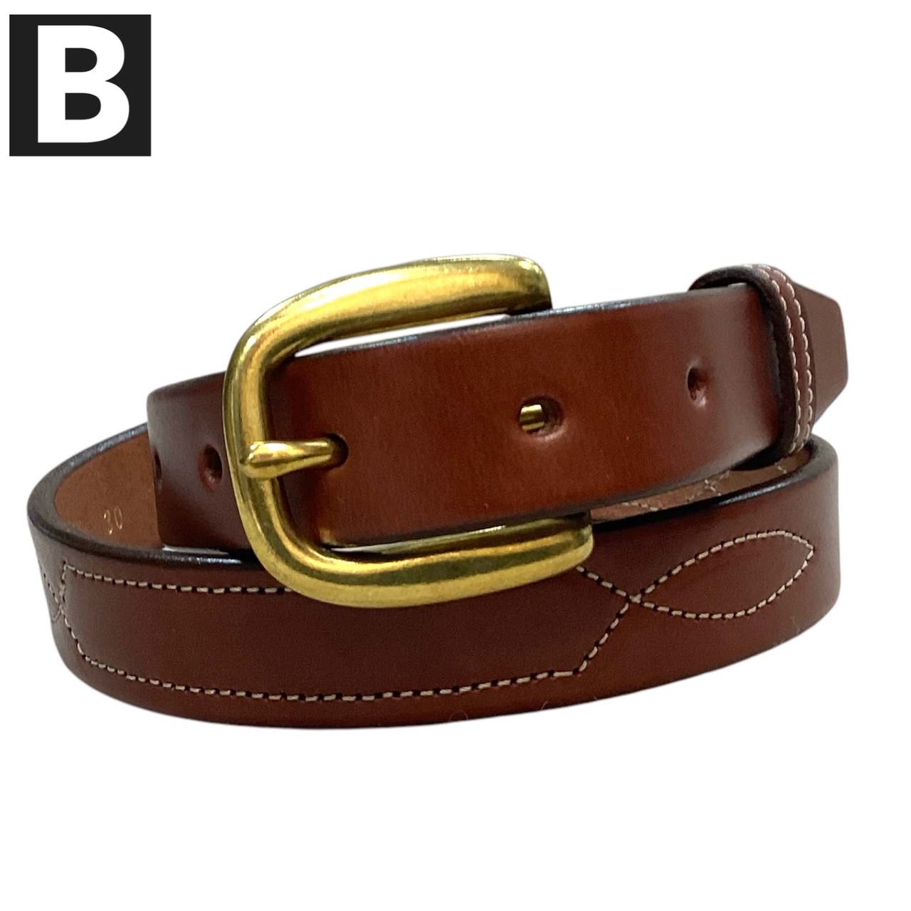 アメリカ製 送料無料 TORY LEATHER【トリーレザー】STITCH BELT 幅2.5