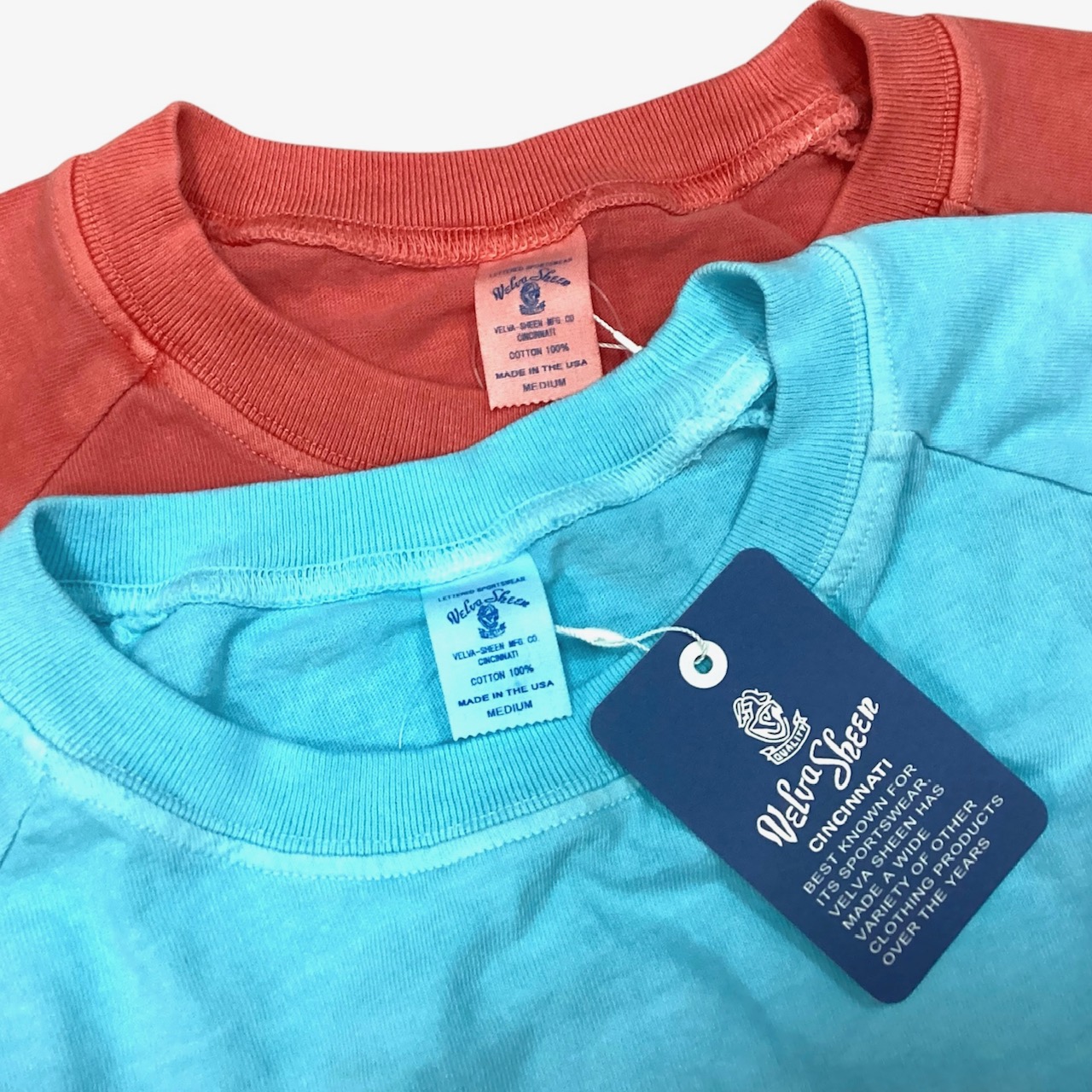 アメリカ製 送料無料 VELVA SHEEN【ベルバシーン】CREW RAGLAN TEE 後